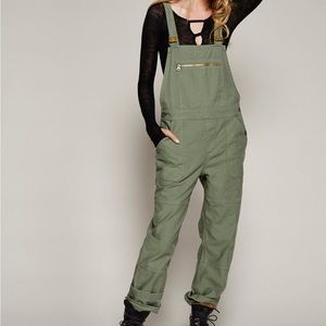 Free People Olive Green Jumpsuit